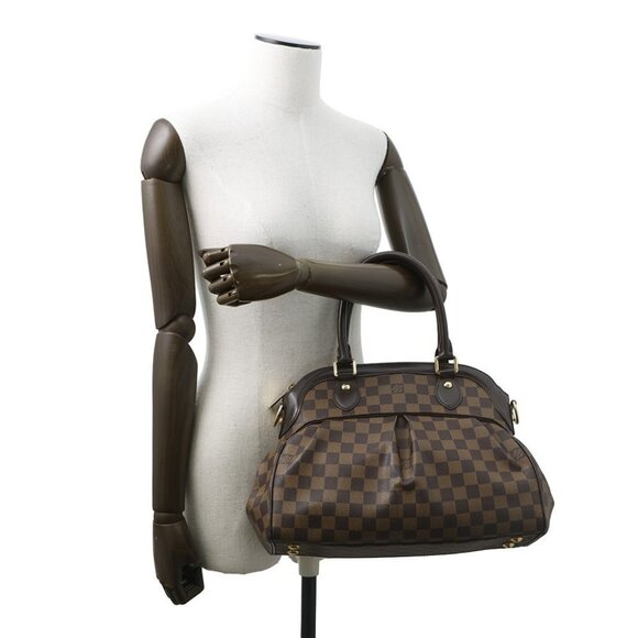 LOUIS VUITTON Trevi Size PM Damier Ebene Canvas Red N51997 - Picture 3 of 16